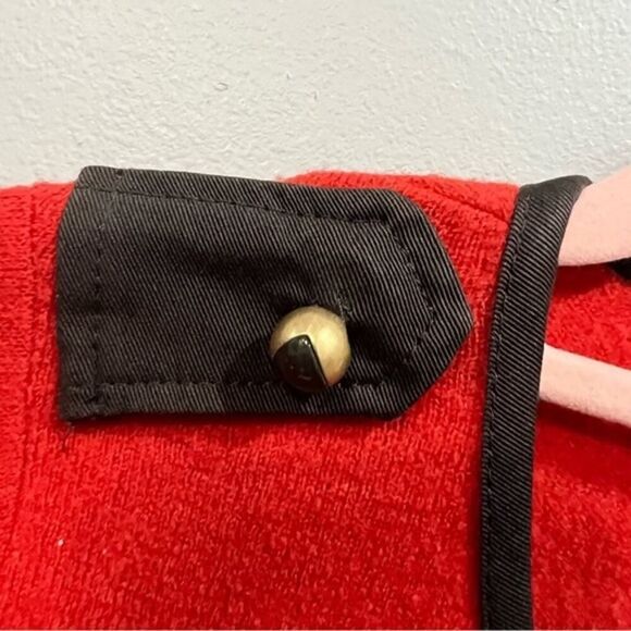 Leifsdottir Anthropologie colonel cardigan Red 100% wool sweater jacket small - Picture 8 of 12